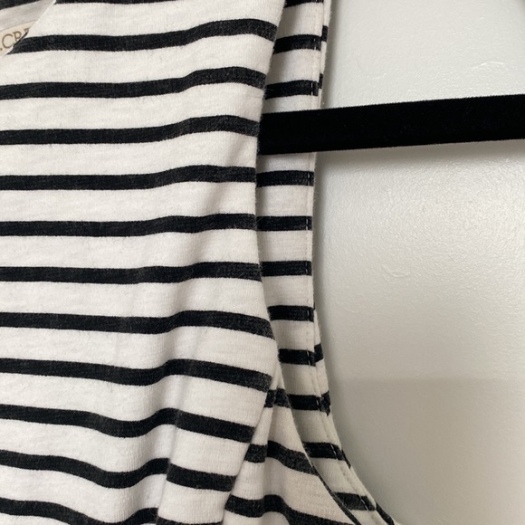 J. Crew White and Black Stripe Sleeveless Dress with Pockets - Picture 7 of 13